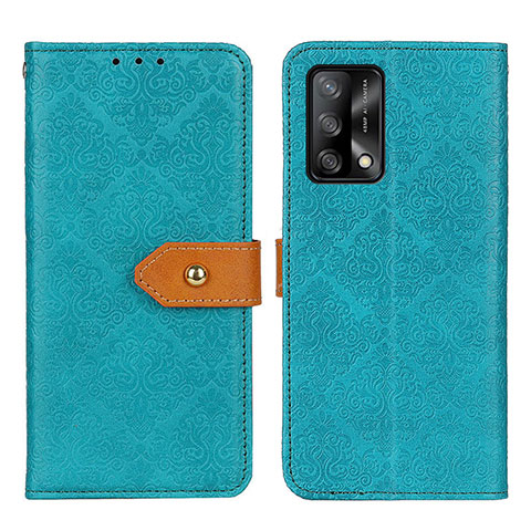 Coque Portefeuille Livre Cuir Etui Clapet K05Z pour Oppo F19 Vert