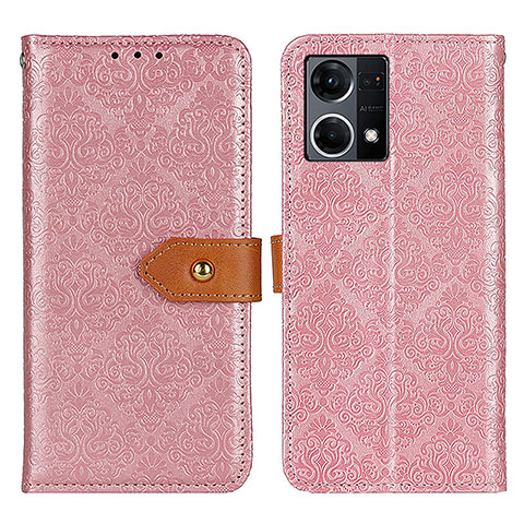 Coque Portefeuille Livre Cuir Etui Clapet K05Z pour Oppo F21 Pro 4G Rose