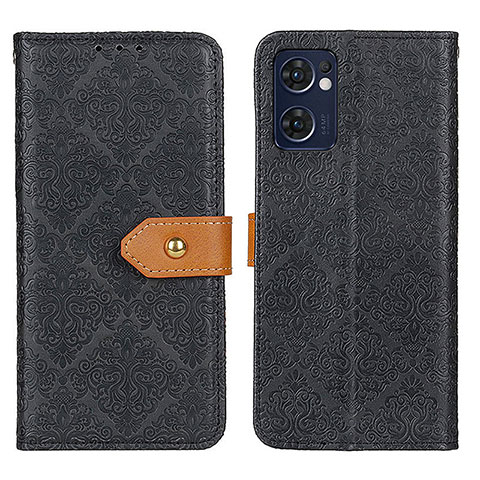 Coque Portefeuille Livre Cuir Etui Clapet K05Z pour Oppo Find X5 Lite 5G Noir