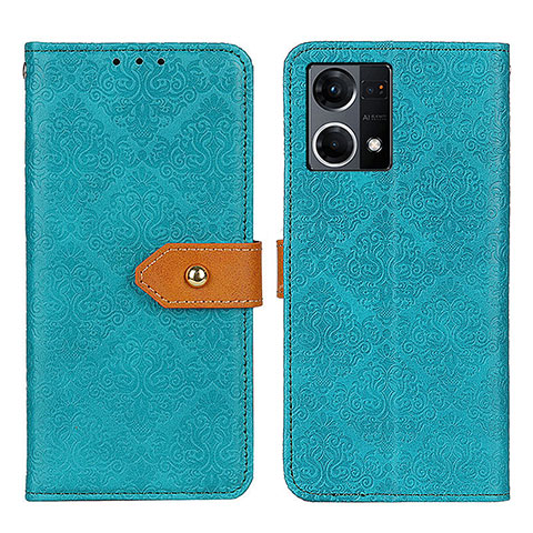 Coque Portefeuille Livre Cuir Etui Clapet K05Z pour Oppo Reno8 4G Vert