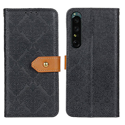 Coque Portefeuille Livre Cuir Etui Clapet K05Z pour Sony Xperia 1 IV SO-51C Noir