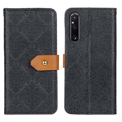 Coque Portefeuille Livre Cuir Etui Clapet K05Z pour Sony Xperia 1 V Noir