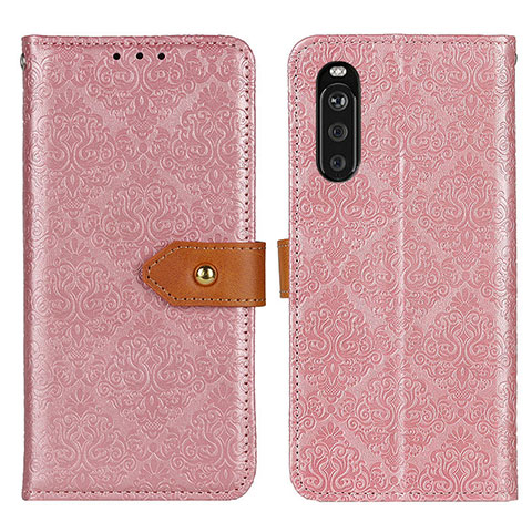 Coque Portefeuille Livre Cuir Etui Clapet K05Z pour Sony Xperia 10 III SO-52B Rose