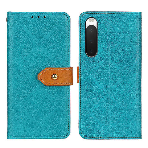 Coque Portefeuille Livre Cuir Etui Clapet K05Z pour Sony Xperia 10 IV SO-52C Vert