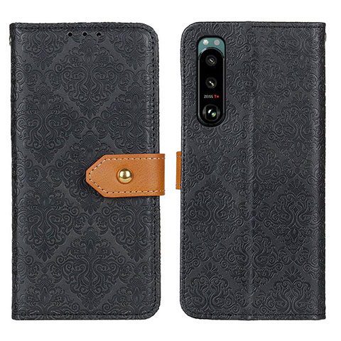 Coque Portefeuille Livre Cuir Etui Clapet K05Z pour Sony Xperia 5 III Noir