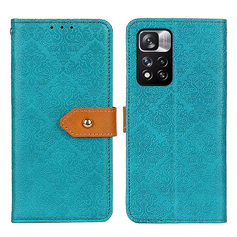 Coque Portefeuille Livre Cuir Etui Clapet K05Z pour Xiaomi Mi 11i 5G (2022) Vert