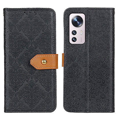 Coque Portefeuille Livre Cuir Etui Clapet K05Z pour Xiaomi Mi 12 Lite 5G Noir