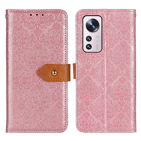 Coque Portefeuille Livre Cuir Etui Clapet K05Z pour Xiaomi Mi 12 Lite 5G Rose