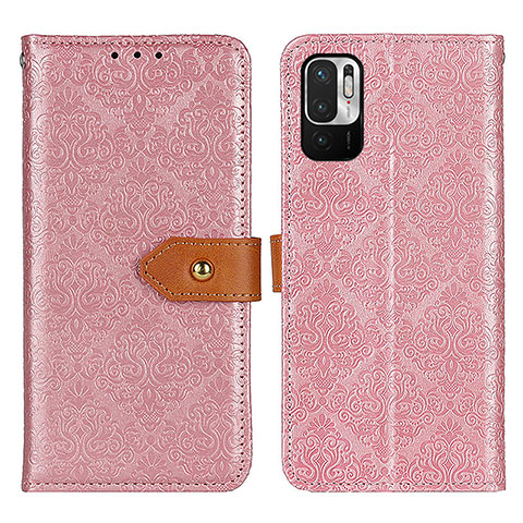 Coque Portefeuille Livre Cuir Etui Clapet K05Z pour Xiaomi Redmi Note 10 JE 5G Rose