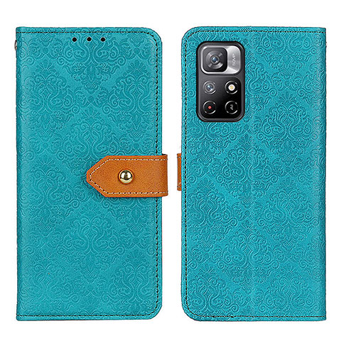 Coque Portefeuille Livre Cuir Etui Clapet K05Z pour Xiaomi Redmi Note 11 5G Vert