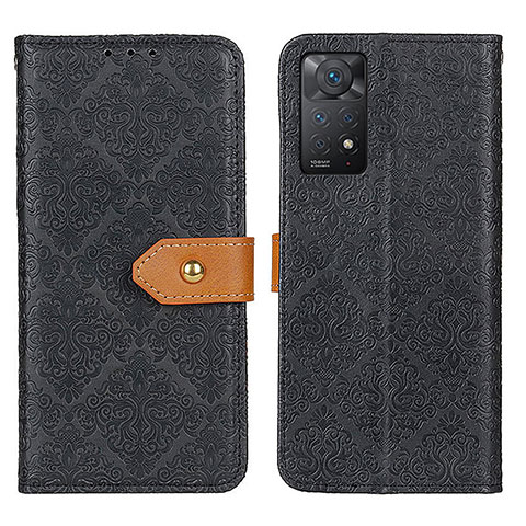 Coque Portefeuille Livre Cuir Etui Clapet K05Z pour Xiaomi Redmi Note 11 Pro 4G Noir