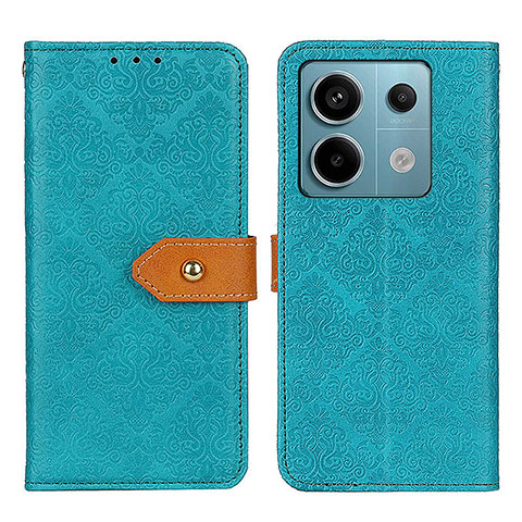 Coque Portefeuille Livre Cuir Etui Clapet K05Z pour Xiaomi Redmi Note 13 Pro 5G Vert