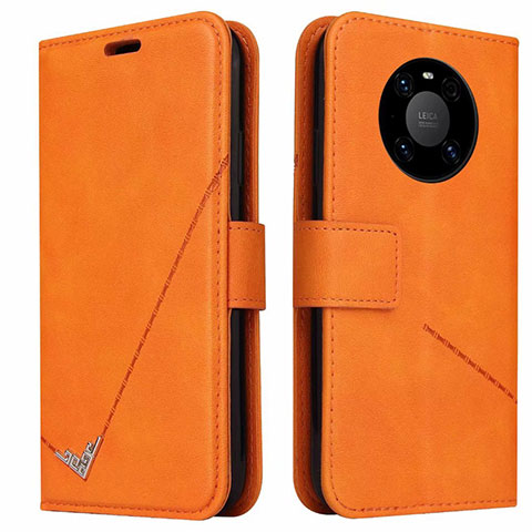 Coque Portefeuille Livre Cuir Etui Clapet K06 pour Huawei Mate 40E Pro 4G Orange