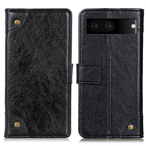 Coque Portefeuille Livre Cuir Etui Clapet K06Z pour Google Pixel 7 5G Noir