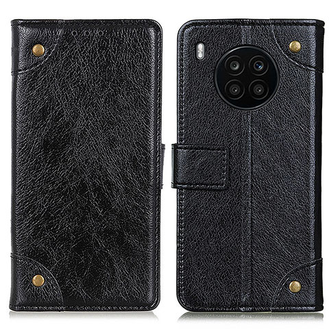 Coque Portefeuille Livre Cuir Etui Clapet K06Z pour Huawei Honor 50 Lite Noir