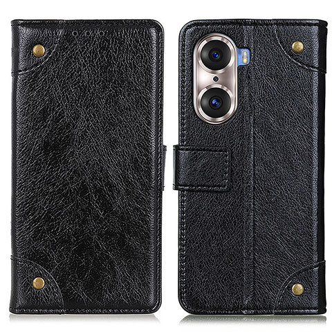 Coque Portefeuille Livre Cuir Etui Clapet K06Z pour Huawei Honor 60 Pro 5G Noir