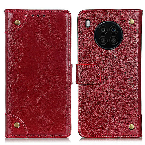 Coque Portefeuille Livre Cuir Etui Clapet K06Z pour Huawei Nova 8i Rouge