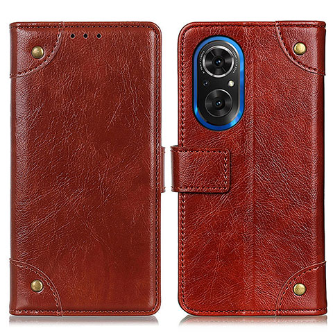 Coque Portefeuille Livre Cuir Etui Clapet K06Z pour Huawei Nova 9 SE Brun Clair