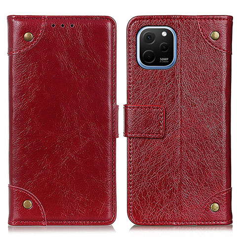 Coque Portefeuille Livre Cuir Etui Clapet K06Z pour Huawei Nova Y61 Rouge