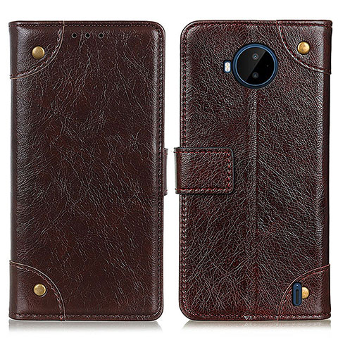 Coque Portefeuille Livre Cuir Etui Clapet K06Z pour Nokia C20 Plus Marron