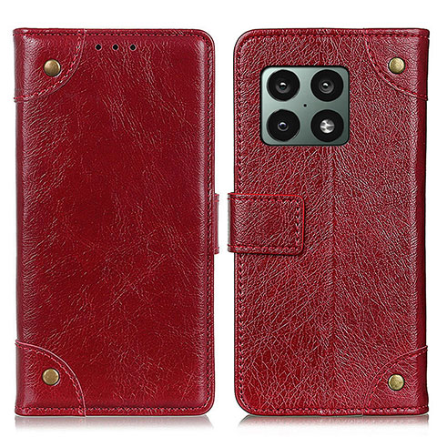 Coque Portefeuille Livre Cuir Etui Clapet K06Z pour OnePlus 10 Pro 5G Rouge