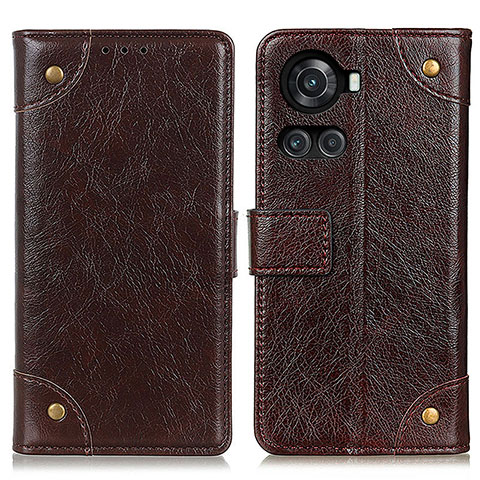 Coque Portefeuille Livre Cuir Etui Clapet K06Z pour OnePlus 10R 5G Marron