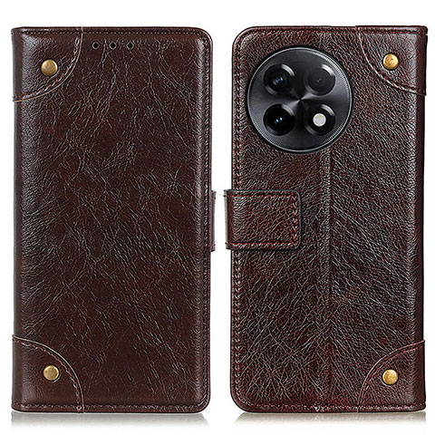 Coque Portefeuille Livre Cuir Etui Clapet K06Z pour OnePlus 11R 5G Marron