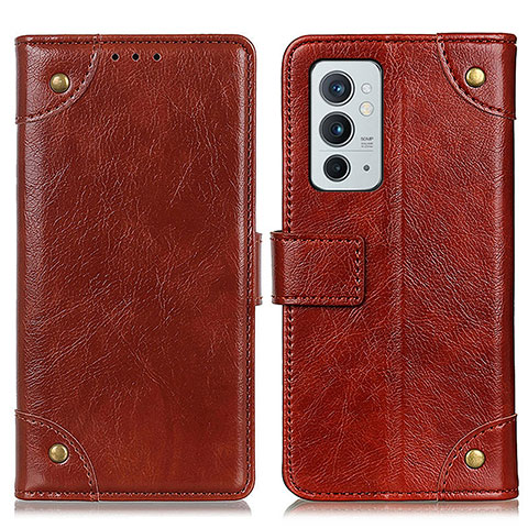 Coque Portefeuille Livre Cuir Etui Clapet K06Z pour OnePlus 9RT 5G Brun Clair