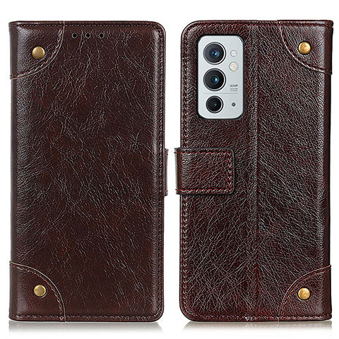 Coque Portefeuille Livre Cuir Etui Clapet K06Z pour OnePlus 9RT 5G Marron