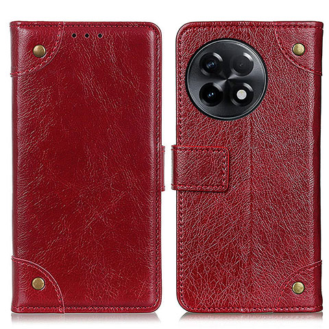 Coque Portefeuille Livre Cuir Etui Clapet K06Z pour OnePlus Ace 2 Pro 5G Rouge