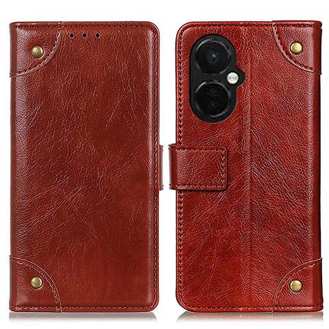 Coque Portefeuille Livre Cuir Etui Clapet K06Z pour OnePlus Nord CE 3 5G Brun Clair