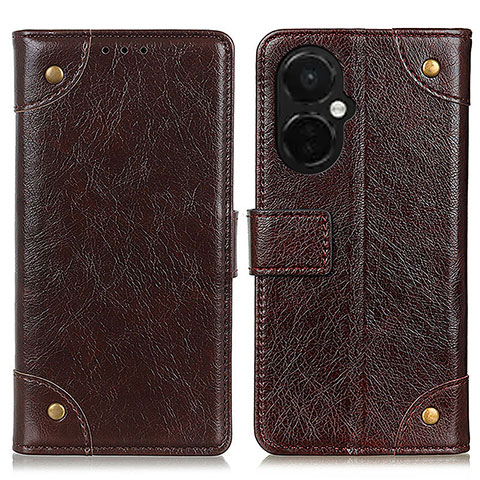 Coque Portefeuille Livre Cuir Etui Clapet K06Z pour OnePlus Nord CE 3 Lite 5G Marron