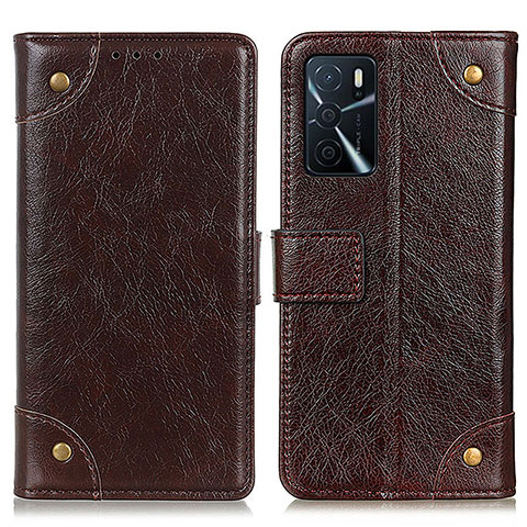 Coque Portefeuille Livre Cuir Etui Clapet K06Z pour Oppo A16 Marron