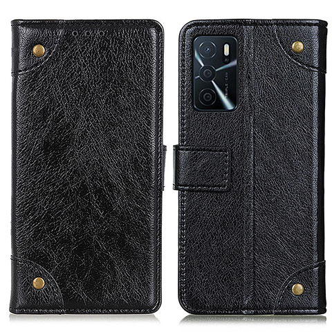 Coque Portefeuille Livre Cuir Etui Clapet K06Z pour Oppo A16s Noir