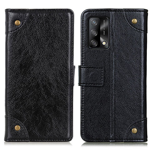 Coque Portefeuille Livre Cuir Etui Clapet K06Z pour Oppo A74 4G Noir