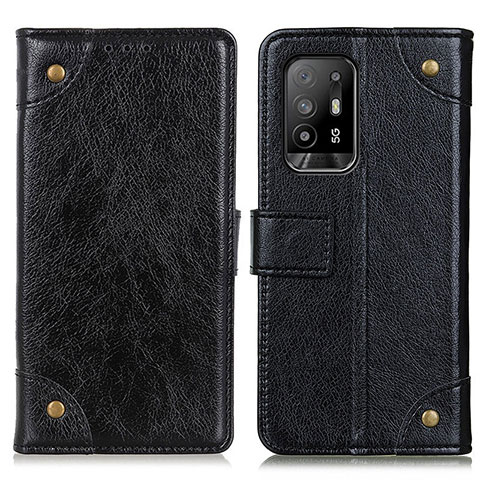 Coque Portefeuille Livre Cuir Etui Clapet K06Z pour Oppo A94 5G Noir