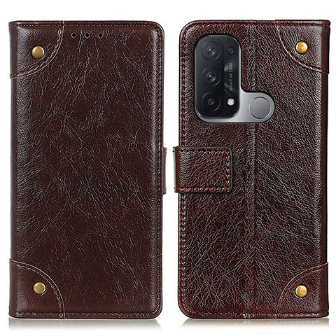 Coque Portefeuille Livre Cuir Etui Clapet K06Z pour Oppo Reno5 A Marron