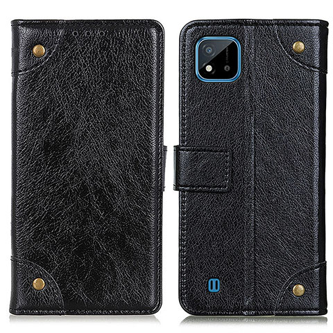 Coque Portefeuille Livre Cuir Etui Clapet K06Z pour Realme C11 (2021) Noir