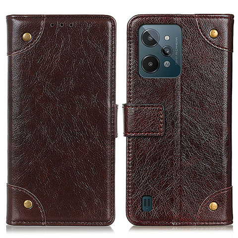 Coque Portefeuille Livre Cuir Etui Clapet K06Z pour Realme C31 Marron