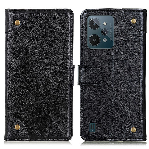 Coque Portefeuille Livre Cuir Etui Clapet K06Z pour Realme C31 Noir