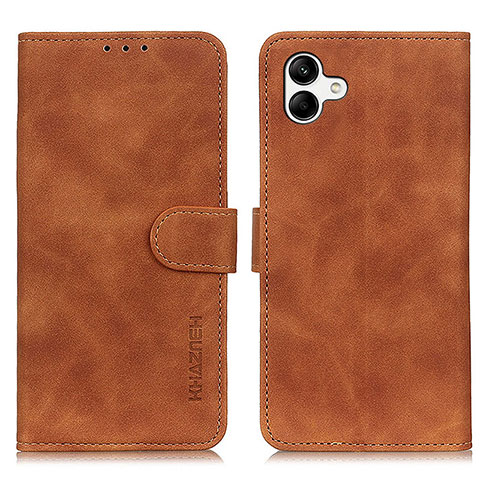 Coque Portefeuille Livre Cuir Etui Clapet K06Z pour Samsung Galaxy A04 4G Marron