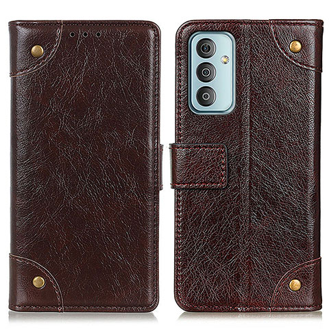 Coque Portefeuille Livre Cuir Etui Clapet K06Z pour Samsung Galaxy F13 4G Marron