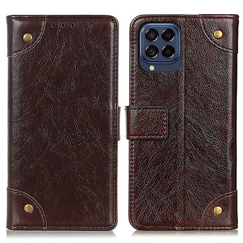 Coque Portefeuille Livre Cuir Etui Clapet K06Z pour Samsung Galaxy M53 5G Marron