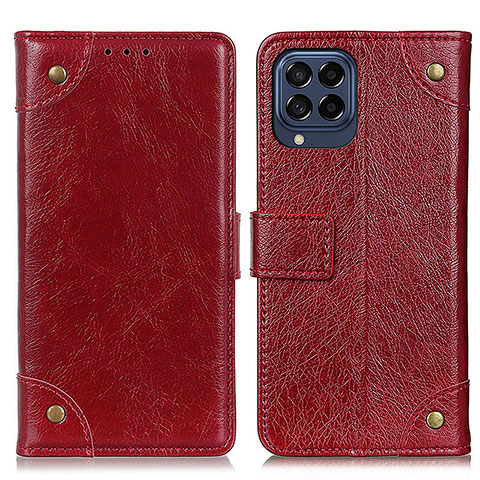 Coque Portefeuille Livre Cuir Etui Clapet K06Z pour Samsung Galaxy M53 5G Rouge