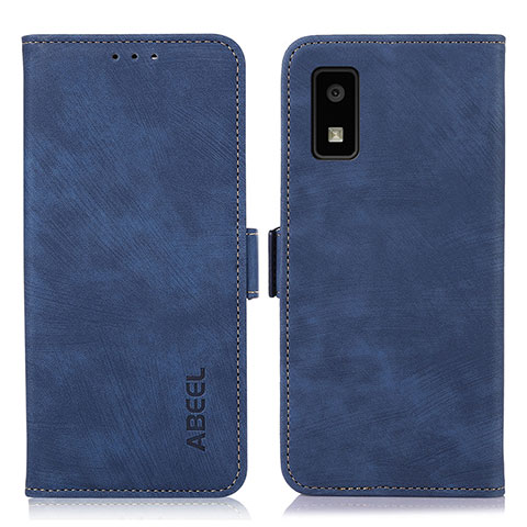 Coque Portefeuille Livre Cuir Etui Clapet K06Z pour Sharp Aquos wish3 Bleu