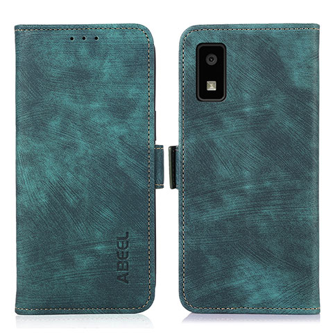 Coque Portefeuille Livre Cuir Etui Clapet K06Z pour Sharp Aquos wish3 Vert