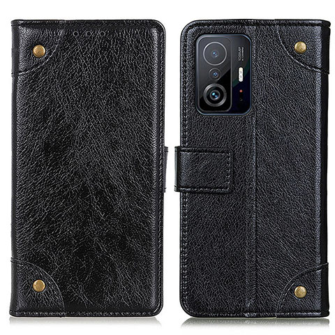 Coque Portefeuille Livre Cuir Etui Clapet K06Z pour Xiaomi Mi 11T 5G Noir