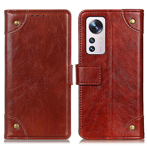 Coque Portefeuille Livre Cuir Etui Clapet K06Z pour Xiaomi Mi 12S 5G Brun Clair