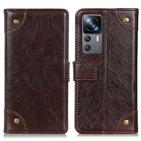 Coque Portefeuille Livre Cuir Etui Clapet K06Z pour Xiaomi Mi 12T 5G Marron