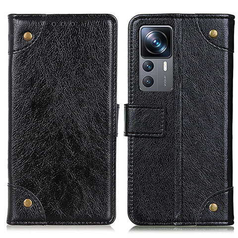 Coque Portefeuille Livre Cuir Etui Clapet K06Z pour Xiaomi Mi 12T 5G Noir